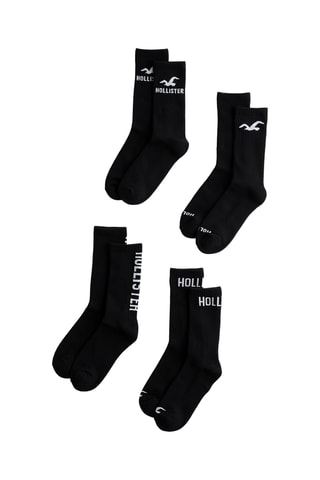 4 pares de meias - Preto