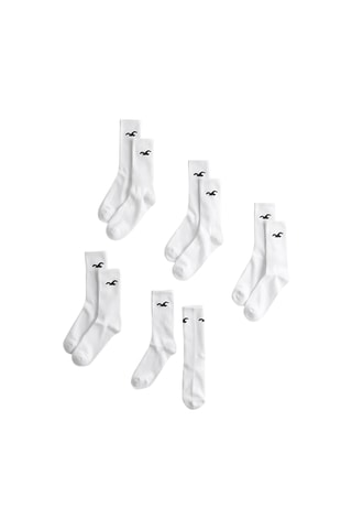 5 pares de meias - Branco