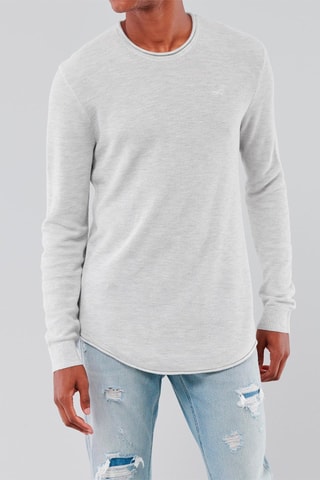 Camisola Cinzento-claro mesclado