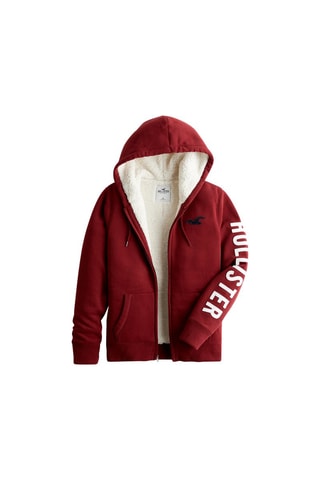 Sweat com capuz Bordô