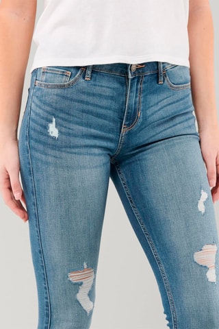 Calças de ganga skinny - Azul-celeste