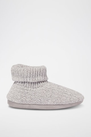 Pantufas Mona - Cinzento-claro mesclado - Etam