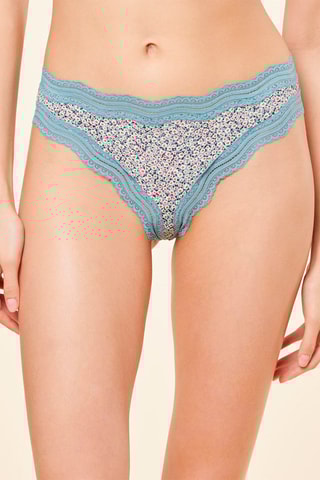 Tanga Soul Print W22 Azul - Etam