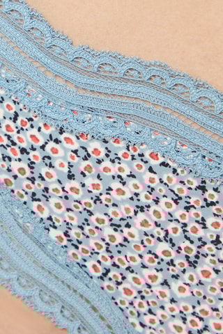 Tanga Soul Print W22 Azul - Etam