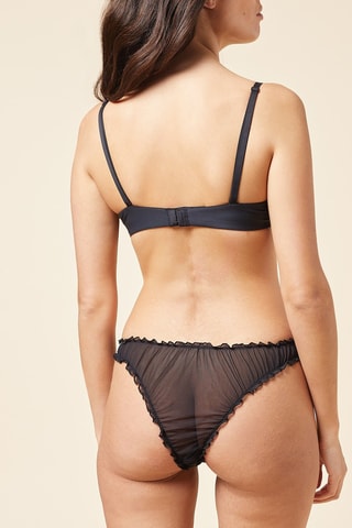 Tanga Boule Fessettes - Preto