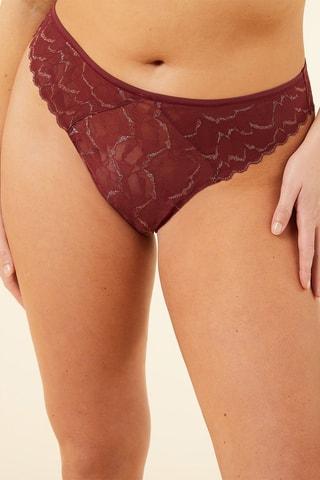 Tanga Loveyourcurves Bordô - Etam