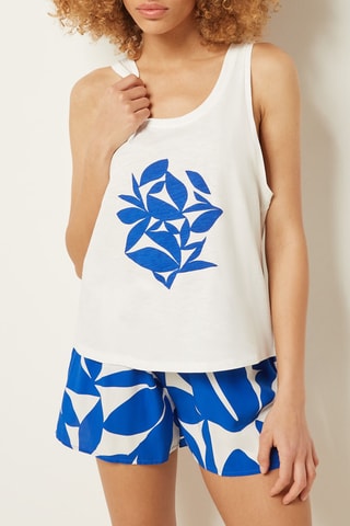 Camisola de alças de pijama Canita - Branco - Etam