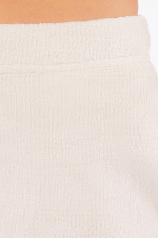Pantalon droit taille haute en velours Mimi - Sable