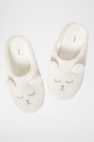 Pantufas Warmy Casual Branco - Etam
