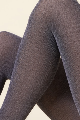 Collants Enea Gris Lurex - Antracite - Etam
