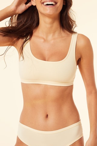Brassière Coton 360 Jaune pâle