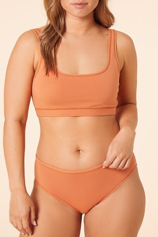 Soutien desportivo algodão 360 Pêssego - Etam