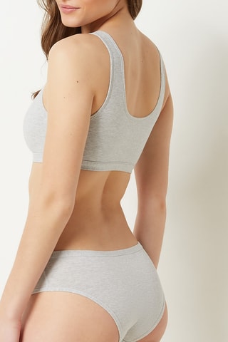 Soutien desportivo Confort Naturel Cinzento-claro mesclado - Etam