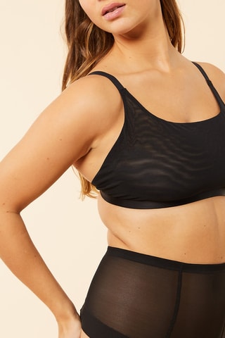 HAUT LINGERIE BANDEAU NOIR - Etam