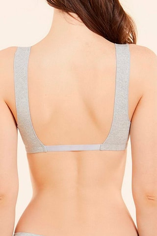Soutien desportivo Coton Cinzento-claro - Etam