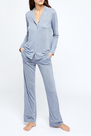 Camisa de noite Warm Day Azul-marinho