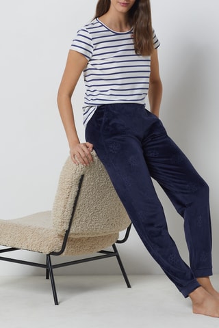 T-shirt de pijama Sanaespe - Azul-marinho