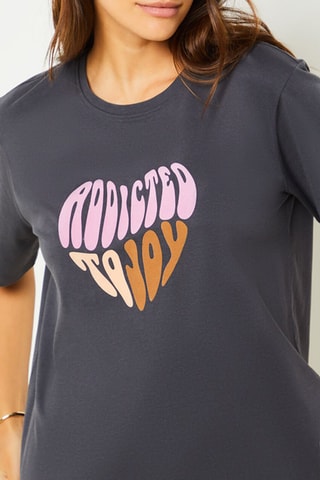 T-shirt de pijama Cemid - Antracite