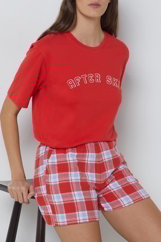 Calções de pijama Sigvardspe - Vermelho