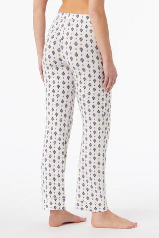 Pantalon de pyjama taille haute Sostrate - Ecru