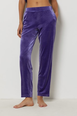 Calças de pijama em veludo Bellah - Violeta - Etam