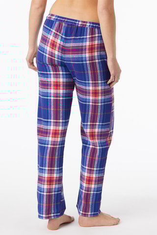 Pantalon de pyjama taille haute Sisoes - Bleu roi et rouge