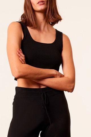 Crop top Aleena Preto - Etam