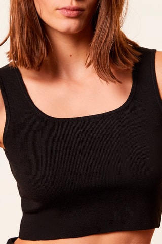 Crop top Aleena Preto - Etam