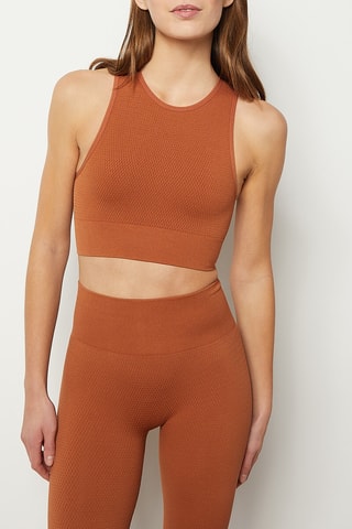 Crop top Loungewear Castanho - Etam