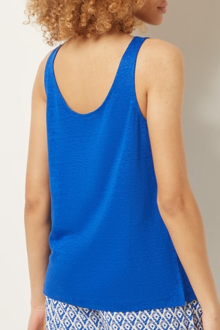 Crop top House Azul-celeste e verde - Etam