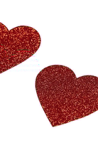 Tapa-mamilos Petalesglitter - Vermelho