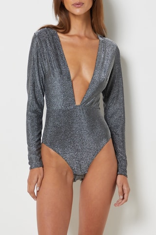 Body Sparkling - Prateado - Etam