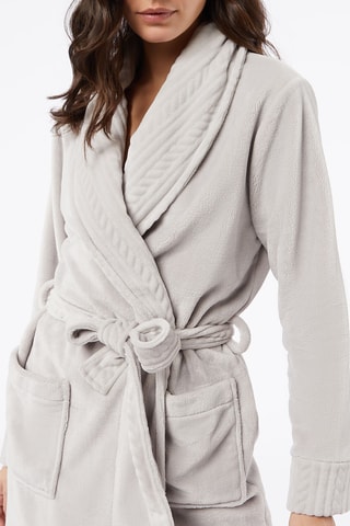 Kimono toucher doux Warmy Casual - Gris - Etam
