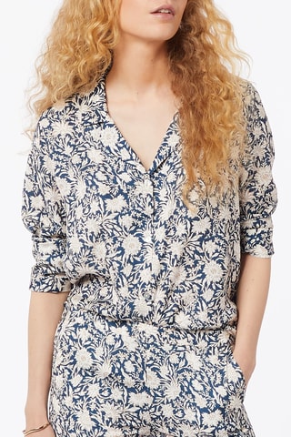 Chemise de pyjama Indian Pyjamas Bleu marine