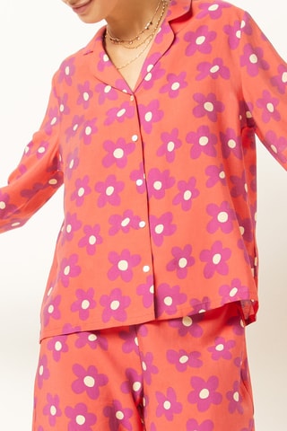 Camisa de pijama Elise Chalmin Violeta - Etam