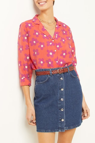 Camisa de pijama Elise Chalmin Violeta - Etam
