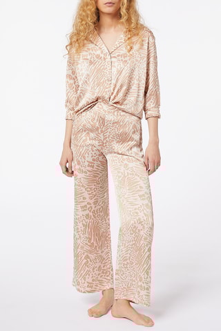 Camisa de pijama Beauty At Home Bege - Etam