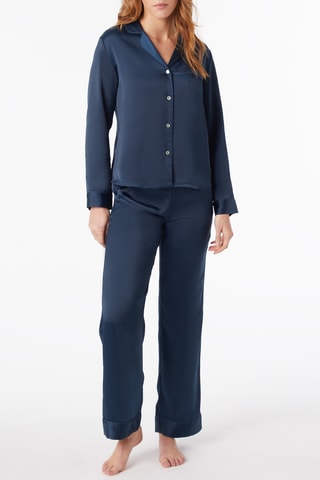 Camisa de pijama Essentiels Chic Azul-marinho - Etam