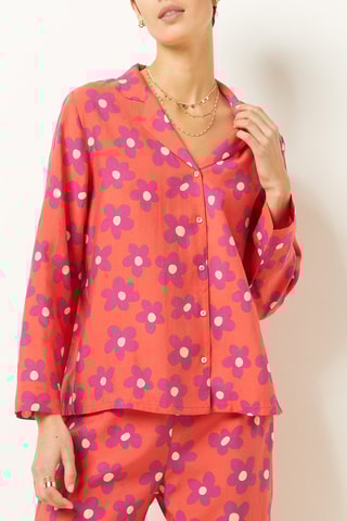 Camisa de pijama Elise Chalmin Violeta - Etam