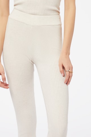 Leggings de cintura subida Loungewear Bege