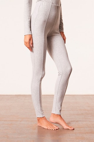 Leggings de cintura subida Dane Cinzento - Etam