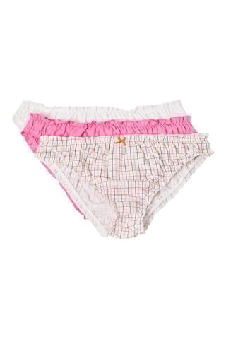3 cuecas Bina Pink - Cru e fúcsia - Etam