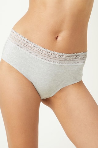 Cuecas menstruais Culottes Menstruelle Cinzento - Etam