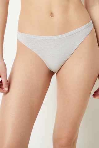 Cuecas Confort Naturel Cinzento-claro mesclado