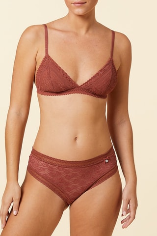 Cueca em renda Envieuse Bege - Etam