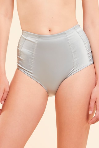 Cueca de cintura subida Babydoll Cinzento-claro - Etam