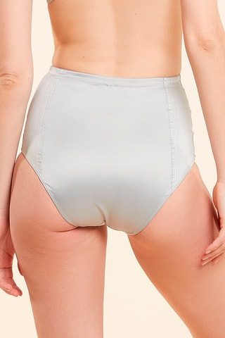 Cueca de cintura subida Babydoll Cinzento-claro - Etam