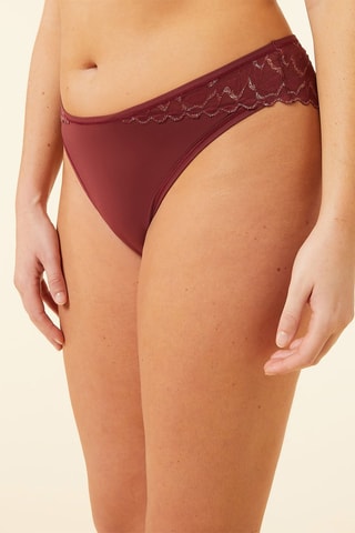 Cueca Tabby plus size - Bordô