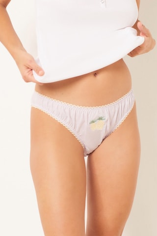 Cueca Jojoba - Malva e amarelo - Etam