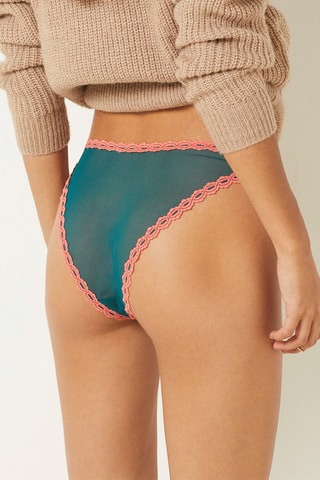 Cueca Bloom - Azul-pato